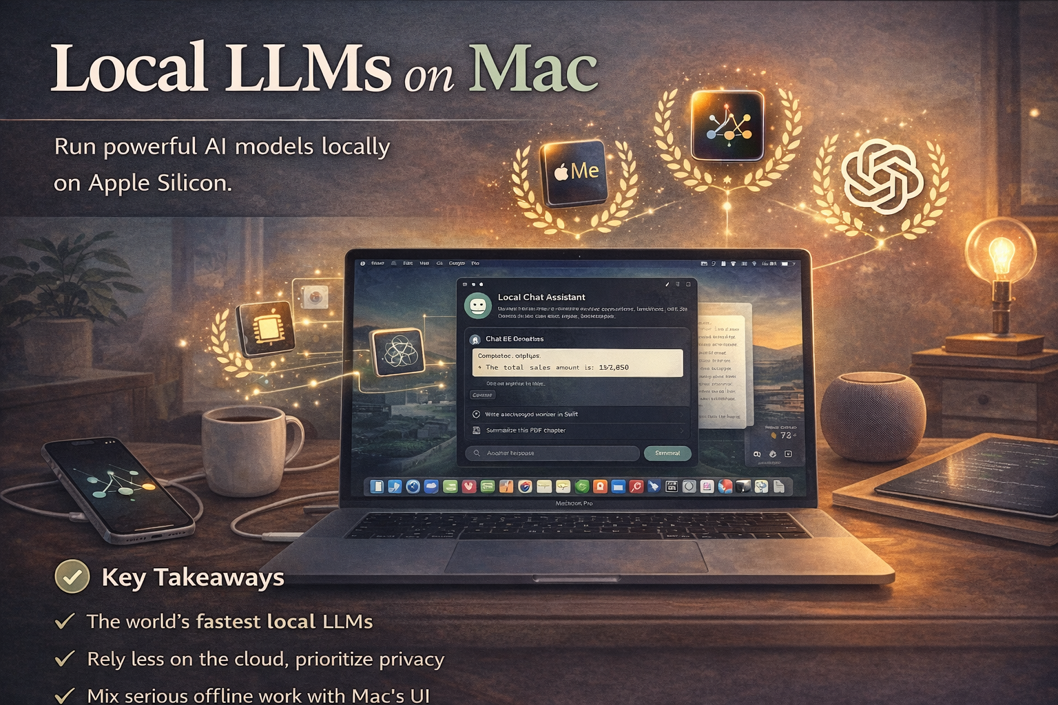 Local LLM workflows on a MacBook Pro